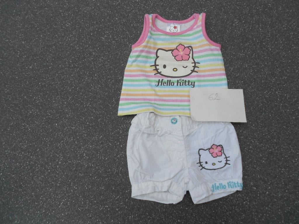 setje Hello Kitty mt 62, Kinderen en Baby's, Babykleding | Maat 62, Gebruikt, Meisje, Ophalen of Verzenden, Setje