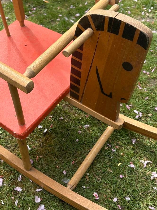 Houten hobbelpaard, Antiquités & Art, Antiquités | Jouets, Enlèvement