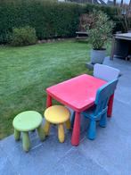 Kindertafeltje met 2 stoeltjes en 2 krukjes, Kinderen en Baby's, Ophalen, Gebruikt