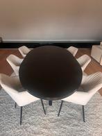 Verstelbare eettafel + 6 stoelen, Huis en Inrichting, Ophalen, Zo goed als nieuw