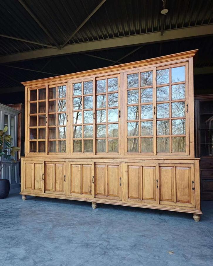 Indische Winkelkast | XXXL Buffetkast | Servieskast #2764, Antiek en Kunst, Antiek | Meubels | Kasten, Ophalen of Verzenden