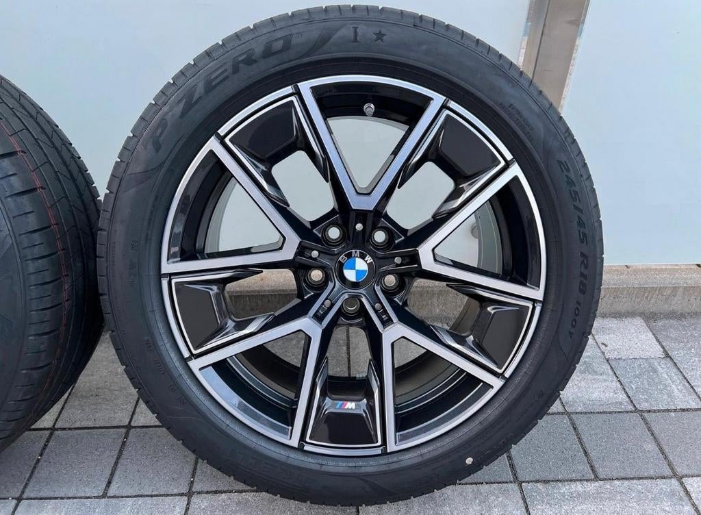 Originele BMW i4 G26 M velgen inclusief banden en sensor, Auto-onderdelen, Banden en Velgen, Ophalen, 18 inch, Banden en Velgen