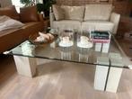 Glazen salontafel, Ophalen, Gebruikt, Vierkant, Minder dan 50 cm