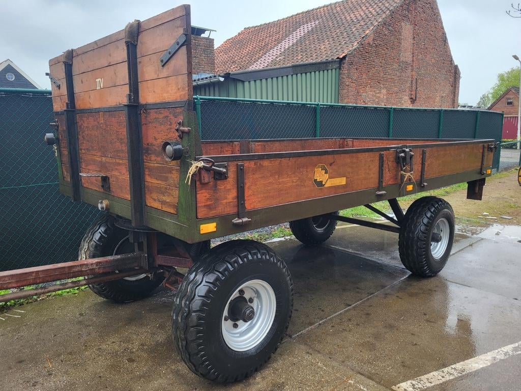 Platte wagen, Ophalen