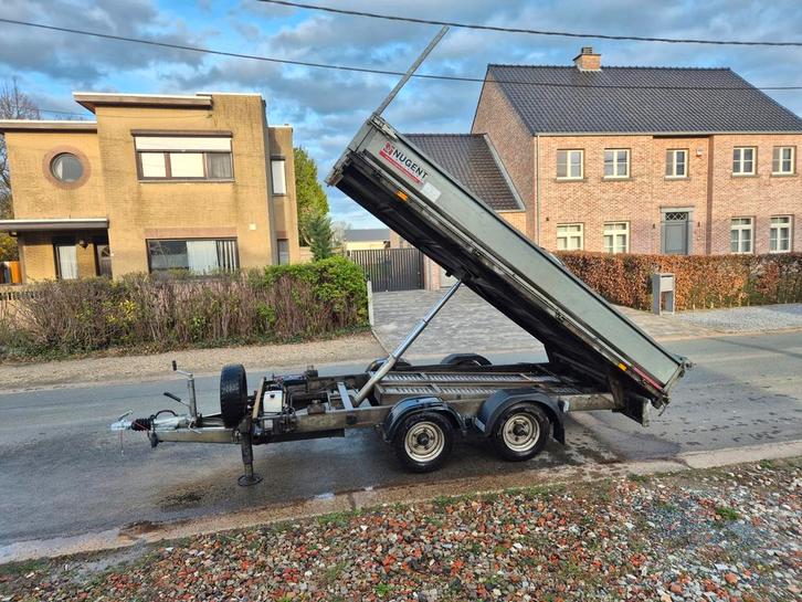 Benne basculante électrique Nugent 3500 kg, Autos : Divers, Remorques, Enlèvement