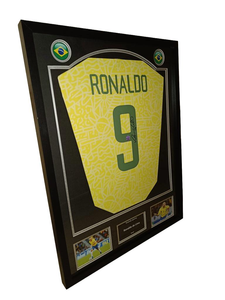 Gesigneerd shirt Ronaldo - Brazilië - COA, Verzamelen, Verzenden, Nieuw, Shirt