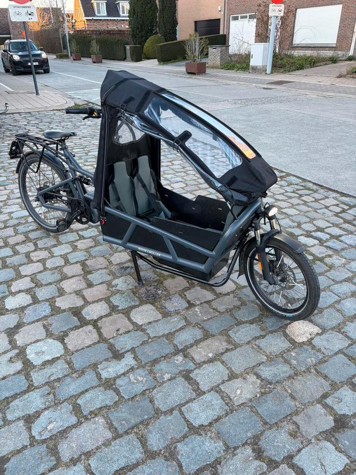 Riese & Muller Load 75 HS, Fietsen en Brommers, Fietsen | Bakfietsen, Zo goed als nieuw, 3 kinderen, Elektrisch, Huif, Ophalen