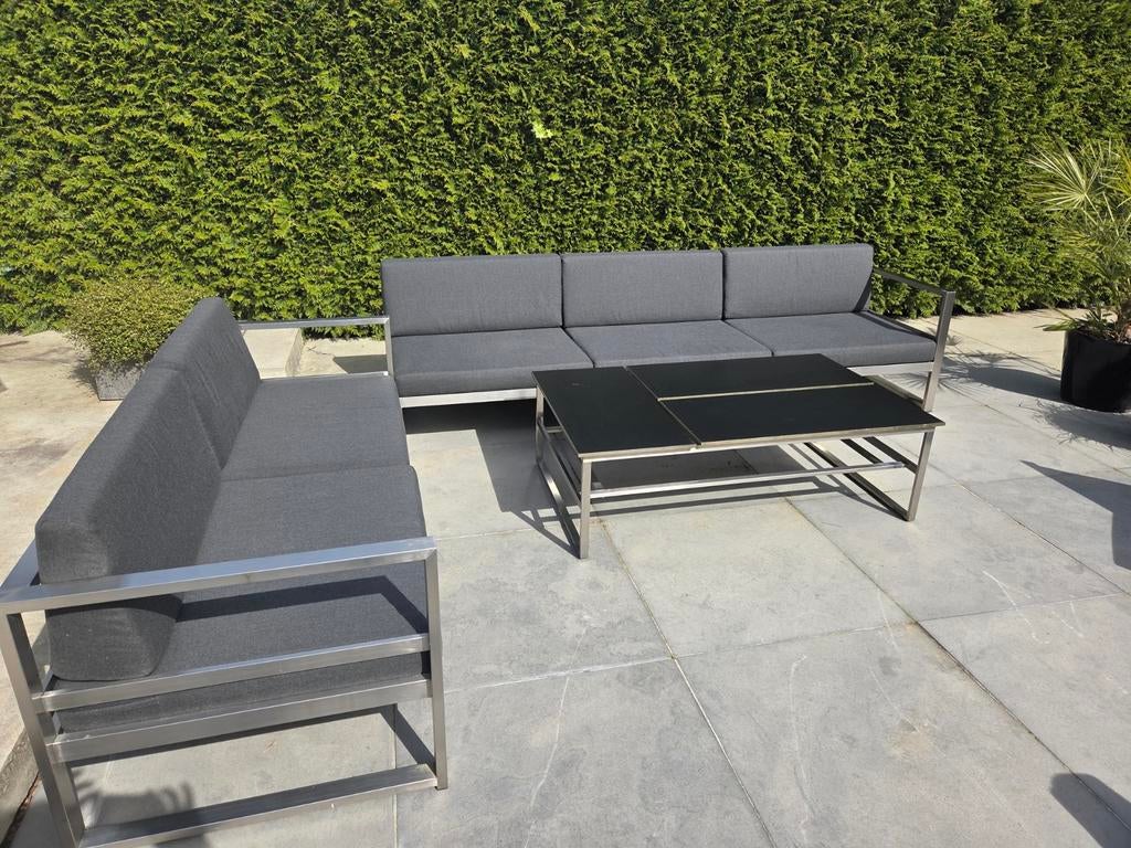 Golden lounge, Tuin en Terras, Ophalen, Inox, Loungeset