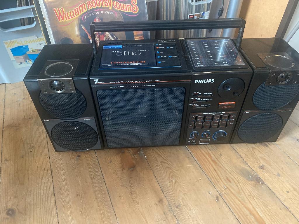 Appareil audio Boombox vintage D 8554 | Philips, TV, Hi-fi & Vidéo, Chaîne Hi-fi, Utilisé, Deck cassettes ou Lecteur-enregistreur de cassettes