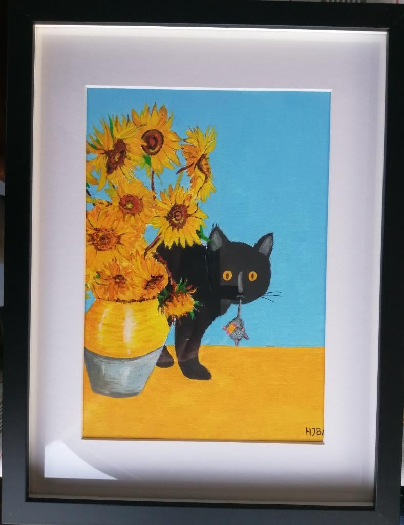 schilderijen met zwarte poes, Enlèvement