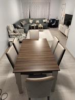 Eettafel en 6 luxe stoelen, Ophalen