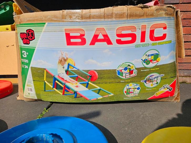 Quadro basics met uitbreiding en glijbaan, Kinderen en Baby's, Speelgoed | Bouwstenen, Ophalen