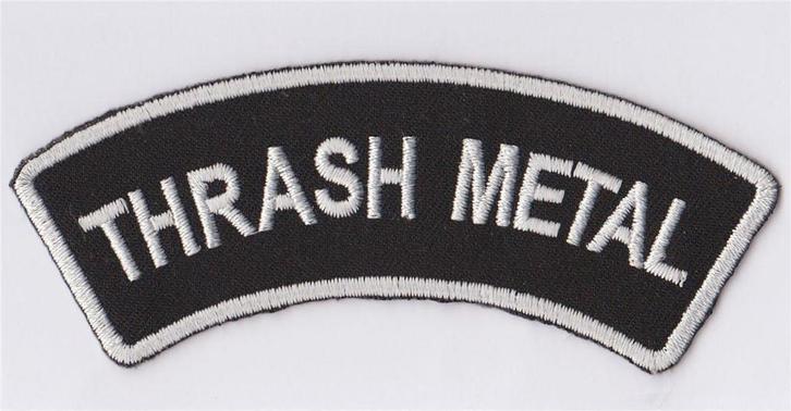 Thrash Metal stoffen opstrijk patch embleem, Motoren, Accessoires | Overige, Nieuw, Verzenden