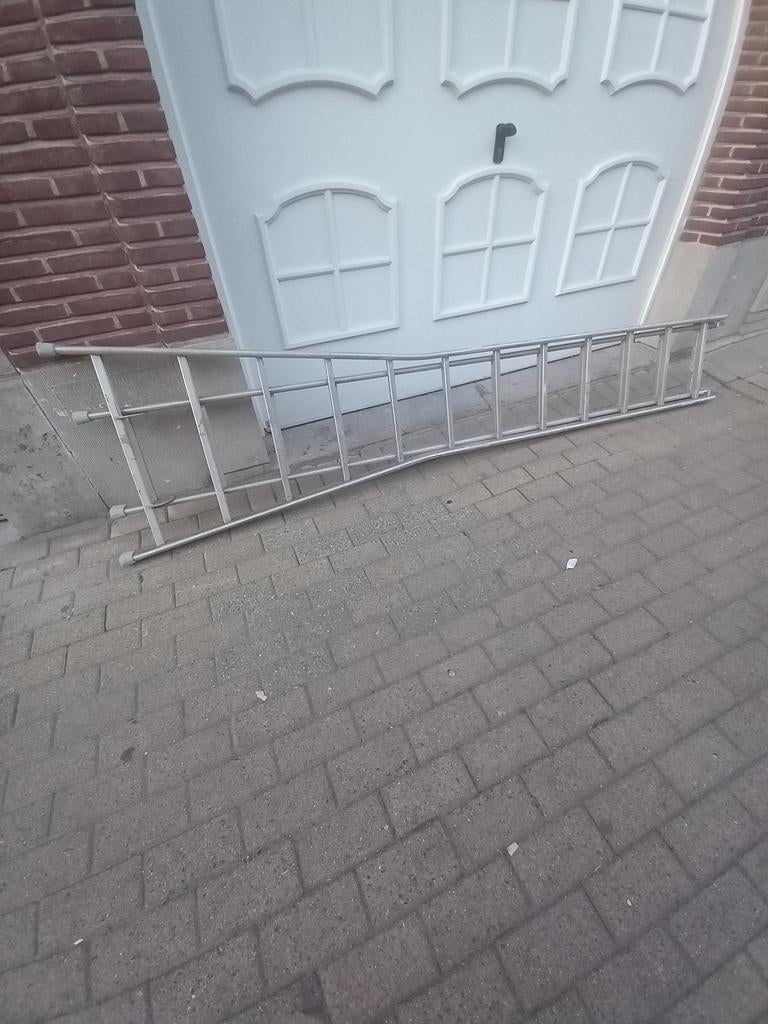 aluminium schuifladder van 2x3m (ladder 2x12), Doe-het-zelf en Bouw, Ophalen