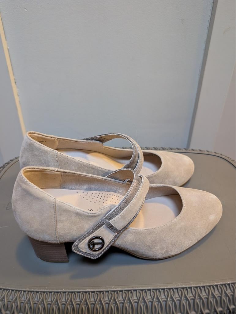 Escarpins beiges Tamaris avec bracelet Comfort Fit, taille 3, Enlèvement ou Envoi, Beige, Escarpins, Neuf
