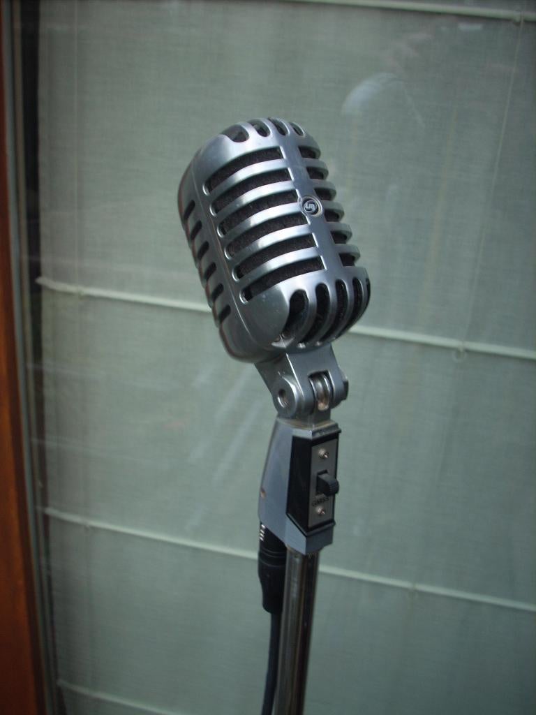 retro microfoon LM model GM55, Ophalen