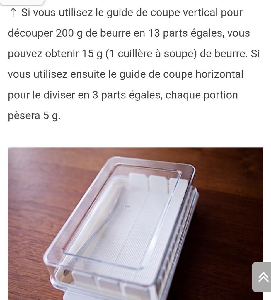 Beurrier à graduation, Enlèvement ou Envoi