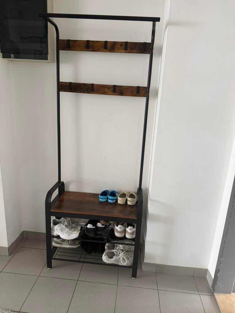 Schoenenrek, schoenenkast, kapstok, kapstokken, Ophalen, Gebruikt