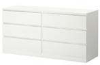 4x Lade Kast met 6 vakken (MALM), Maison & Meubles, Armoires | Commodes, 25 à 50 cm, 5 tiroirs ou plus, Moins de 100 cm, 150 à 200 cm