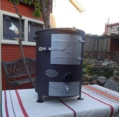 Houtkachel Mini, BBQ, kookkachel (set) of terraskachel, Ophalen of Verzenden, Nieuw, Vrijstaand