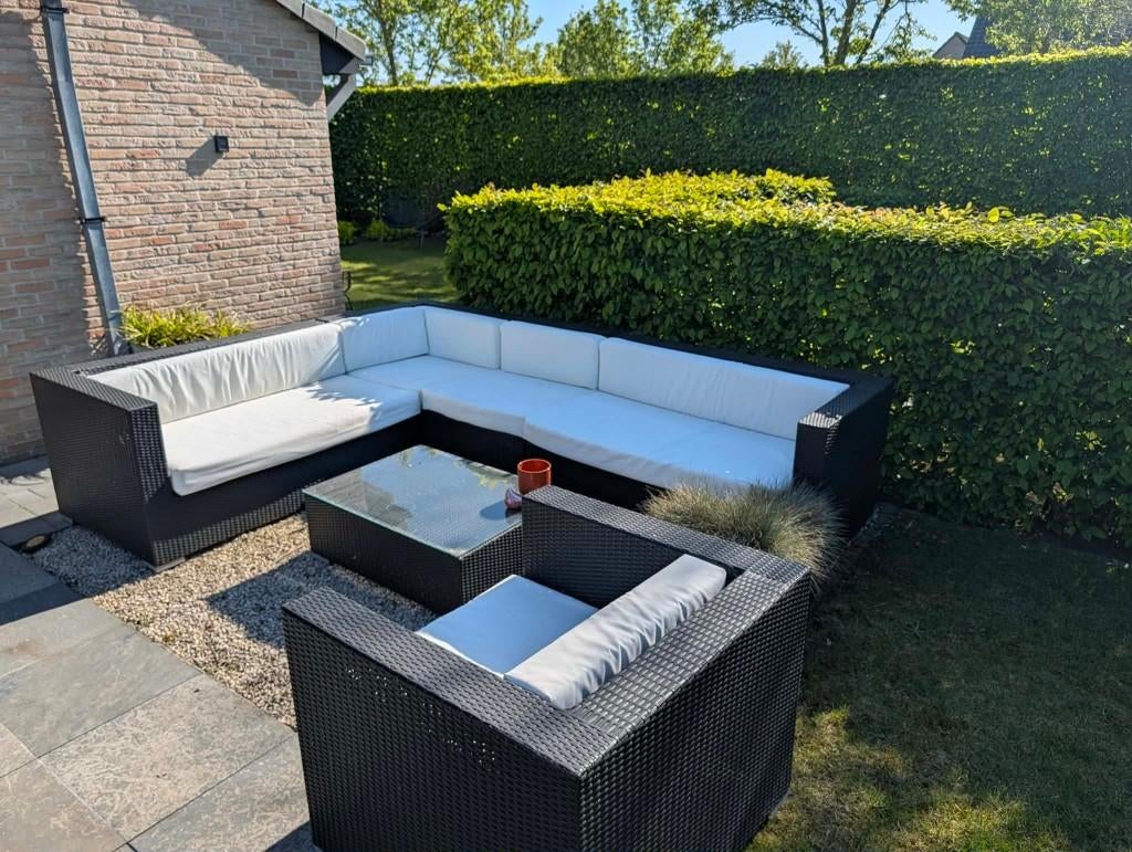 canapé d'angle, ensemble de jardin, Jardin & Terrasse, Table d'appoint, Salons de jardin, Enlèvement, Utilisé