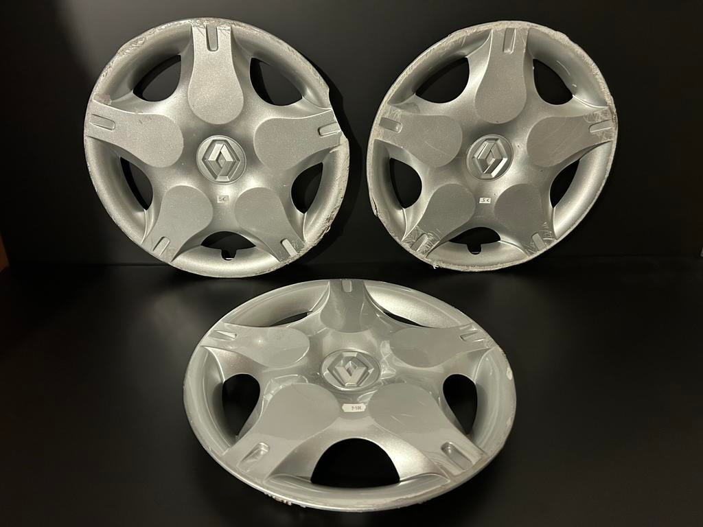 3 enjoliveurs d’origine Renault twingo clio kangoo 14", Enlèvement ou Envoi, Utilisé