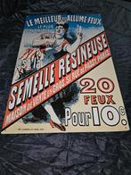 Plaque publicitaire '' Semelle Resineuse'', Collections, Enlèvement, Comme neuf, Autres types
