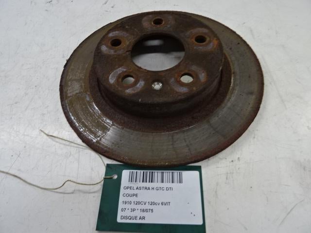 REMSCHIJF ACHTER Opel Astra H GTC (L08) (01-2005/12-2011), Gebruikt, Opel