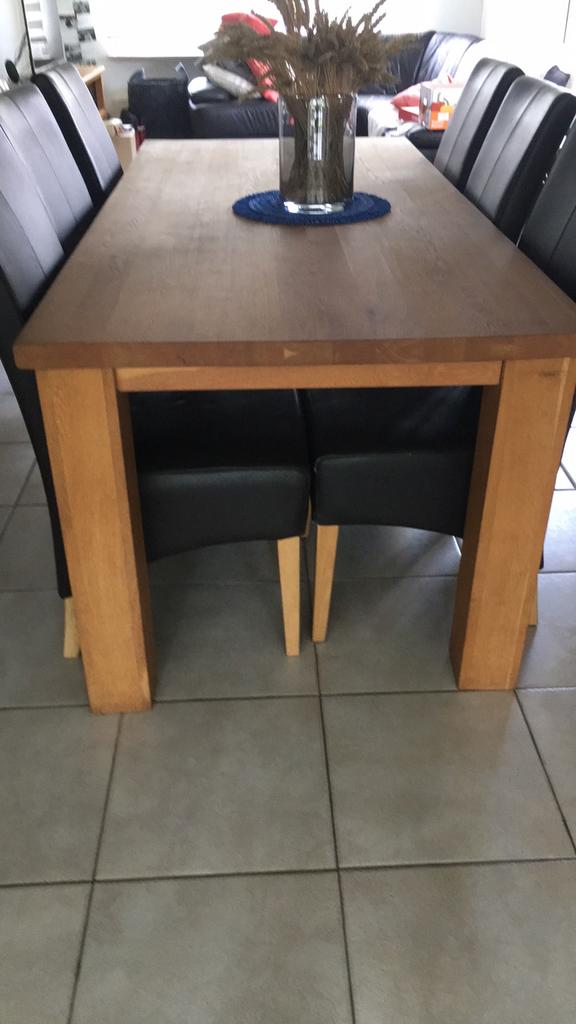 Table en bois de haute qualité, Maison & Meubles, Enlèvement, Comme neuf