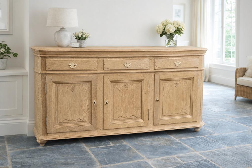 dressoir en chêne massif aerogommé, Enlèvement, Chêne