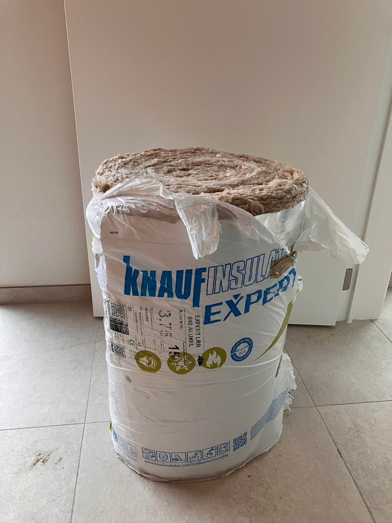 Glasvezel wol, Ophalen, 12 cm of meer, Nieuw, Minder dan 5 m²