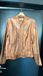 Lederen jas vera pelle, Kleding | Heren, Ophalen, Zo goed als nieuw, Maat 56/58 (XL), Bruin
