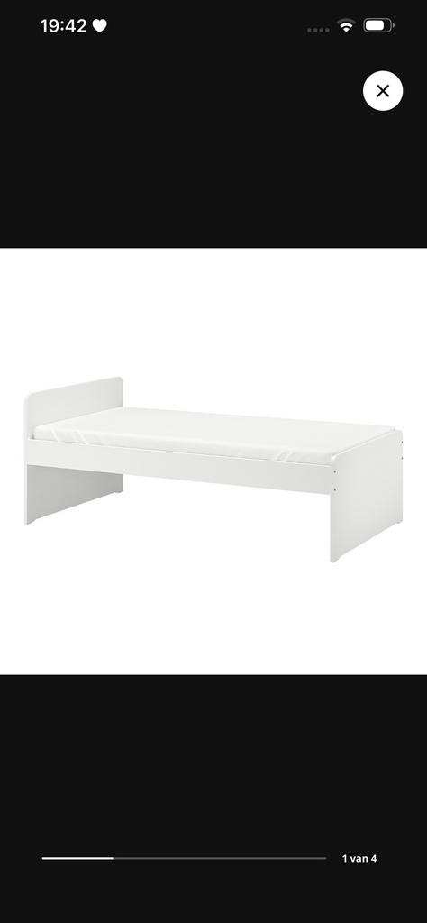 Släkt ikea bed, Ophalen of Verzenden, Zo goed als nieuw, Matras