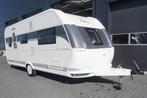 Nieuwe 6pers.Hobby met frans bed, stapelbed, rondzit, Caravans en Kamperen, Caravans, Koelkast, Hobby, Bedrijf, Tot en met 6