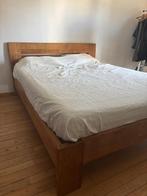 Ethnicraft bedframe, Huis en Inrichting, Slaapkamer | Bedden, Ophalen, Gebruikt, Bruin, Tweepersoons