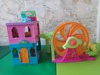 Polly Pocket hotel + achtbaan + kapperszaak, Ophalen, Gebruikt, Poppenhuis