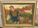 huile sur toile signe marcel smits, Antiek en Kunst, Ophalen