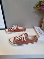 Converse en cuir brun camel, Enlèvement ou Envoi, Comme neuf, Brun