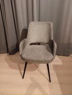 Lot de 2 chaises de salle à manger tissu/pieds méta, Enlèvement, Bois