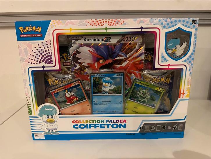 Coffret collection paldea coiffeton FR, Hobby en Vrije tijd, Verzamelkaartspellen | Pokémon, Zo goed als nieuw, Boosterbox, Ophalen of Verzenden