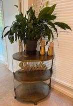 Bijzet tafel/ schab metaal / plant / kaarsen deco, Ophalen, Zo goed als nieuw