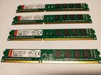 4 x 4 GB DDR3 Kingston (16 GB) desktop-pc 1333 MHz, Computers en Software, RAM geheugen, Gebruikt, DDR3, Ophalen of Verzenden