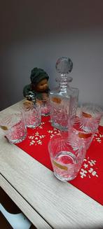 Carafe et 6 verres à whisky en cristal, Enlèvement