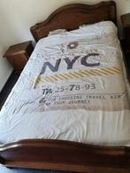 Massief eiken slaapkamer - compleet., Huis en Inrichting, Ophalen, Zo goed als nieuw, Tweepersoons, Bruin