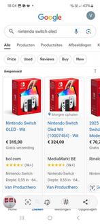Nintendo switch oled inclusief spel mario kart deluxe 8, Games en Spelcomputers, Ophalen, Zo goed als nieuw