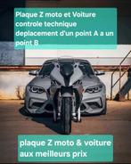 Deplacement  Moto & Voiture avec Plaques Z - controle T, Ophalen