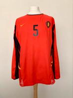 Belgium 2002-2004 home #5 match worn issue Nike shirt, Sport en Fitness, Shirt, Zo goed als nieuw, Maat XL