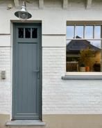 Afromosia buitendeur leisteengrijs, Doe-het-zelf en Bouw, Raamkozijnen en Schuifdeuren, Ophalen, Zo goed als nieuw