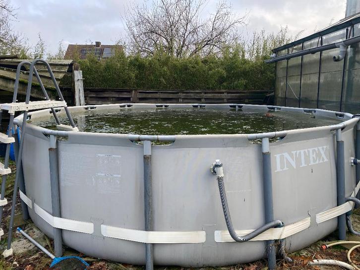 Zwembad, Tuin en Terras, Zwembaden, Gebruikt, Opzetzwembad, 120 cm of meer, 200 tot 400 cm, Minder dan 200 cm, Rond, Ophalen