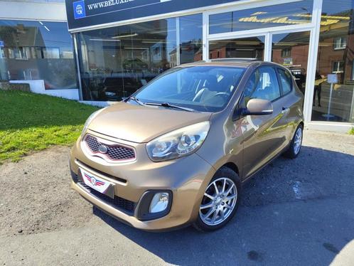KIA PICANTO 1.0i*ZONNEDAK*LED*SEMILEER*ISOFIX*, Auto's, Kia, Bedrijf, Te koop, Picanto, Isofix, LED verlichting, Open dak, Radio